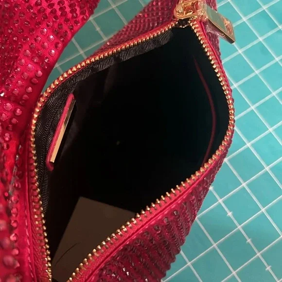 Urban Expressions Hot Pink Rhinestone Handbag #Barbie#Club#Halloween#Party - Picture 4 of 5